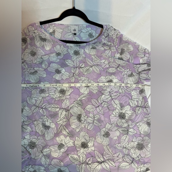 CAbi Lavender Floral Blouse - Picture 6 of 8